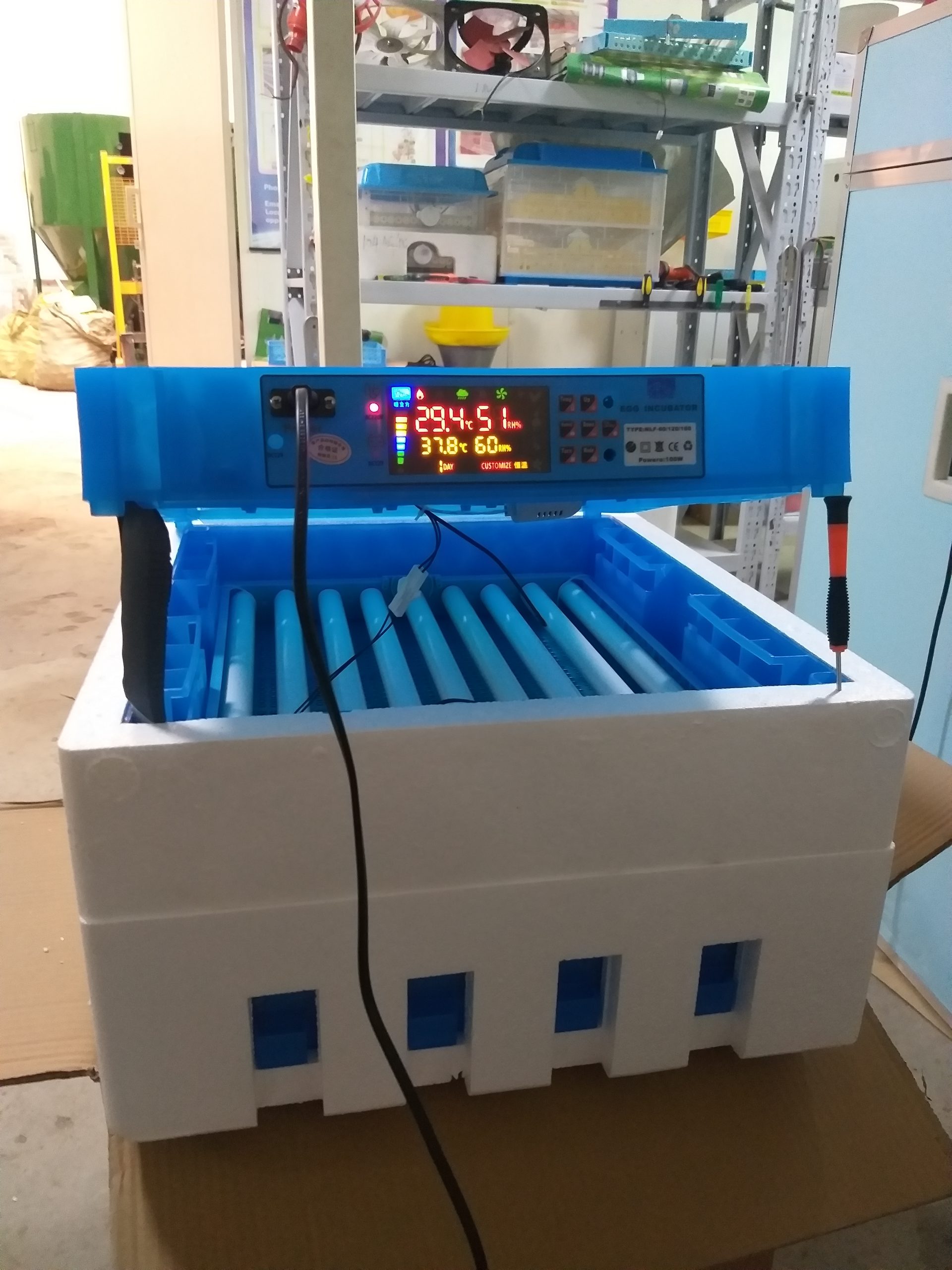 128 Egg Fully Automatic Solar/Electric Incubator and Hatcher AC/DC Full-Hatcher/Half-hatcher - Image 2