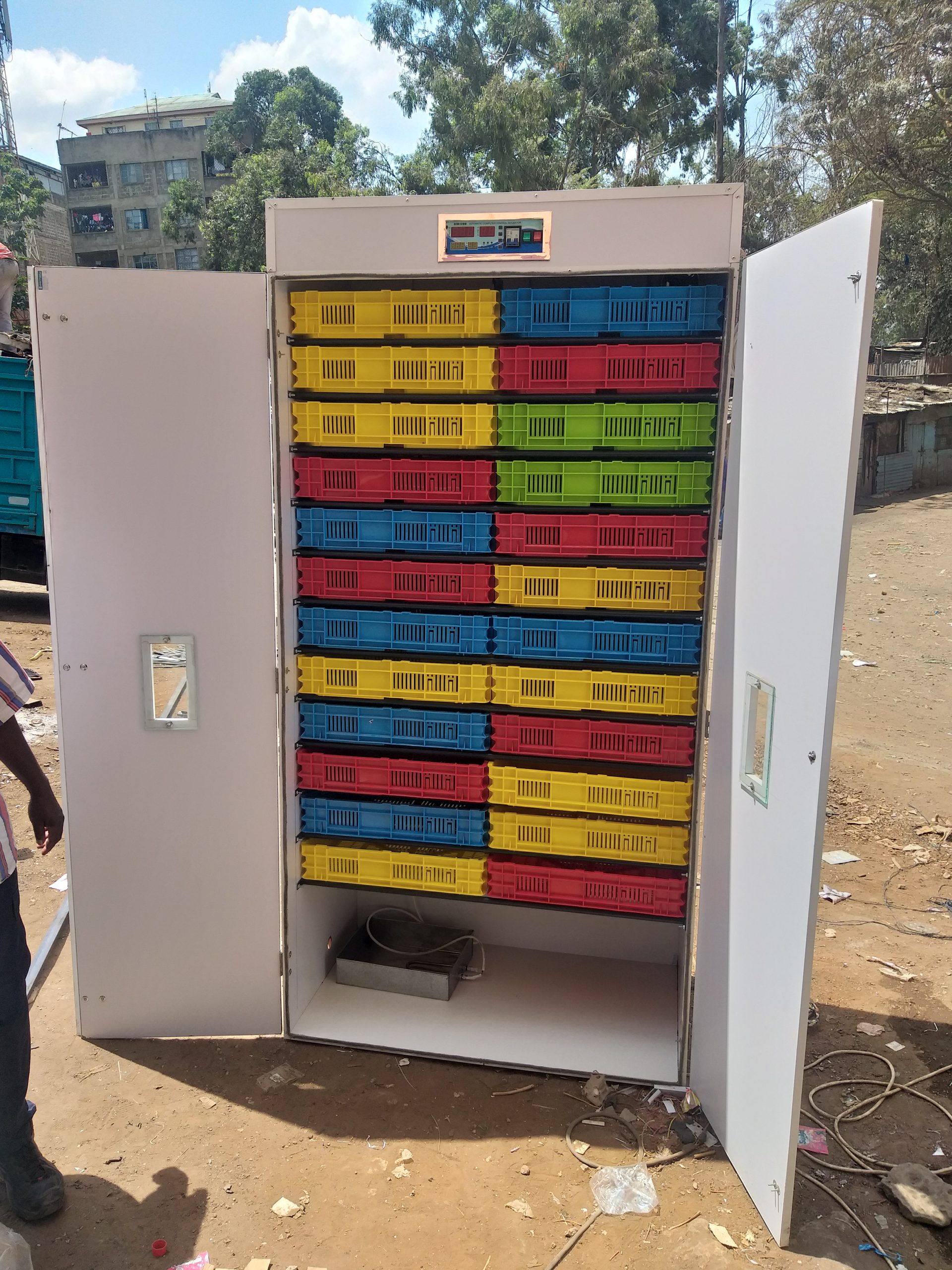 2112 Egg Fully Automatic Solar/Electric Incubator and Hatcher AC/DC Full-Hatcher/Half-hatcher