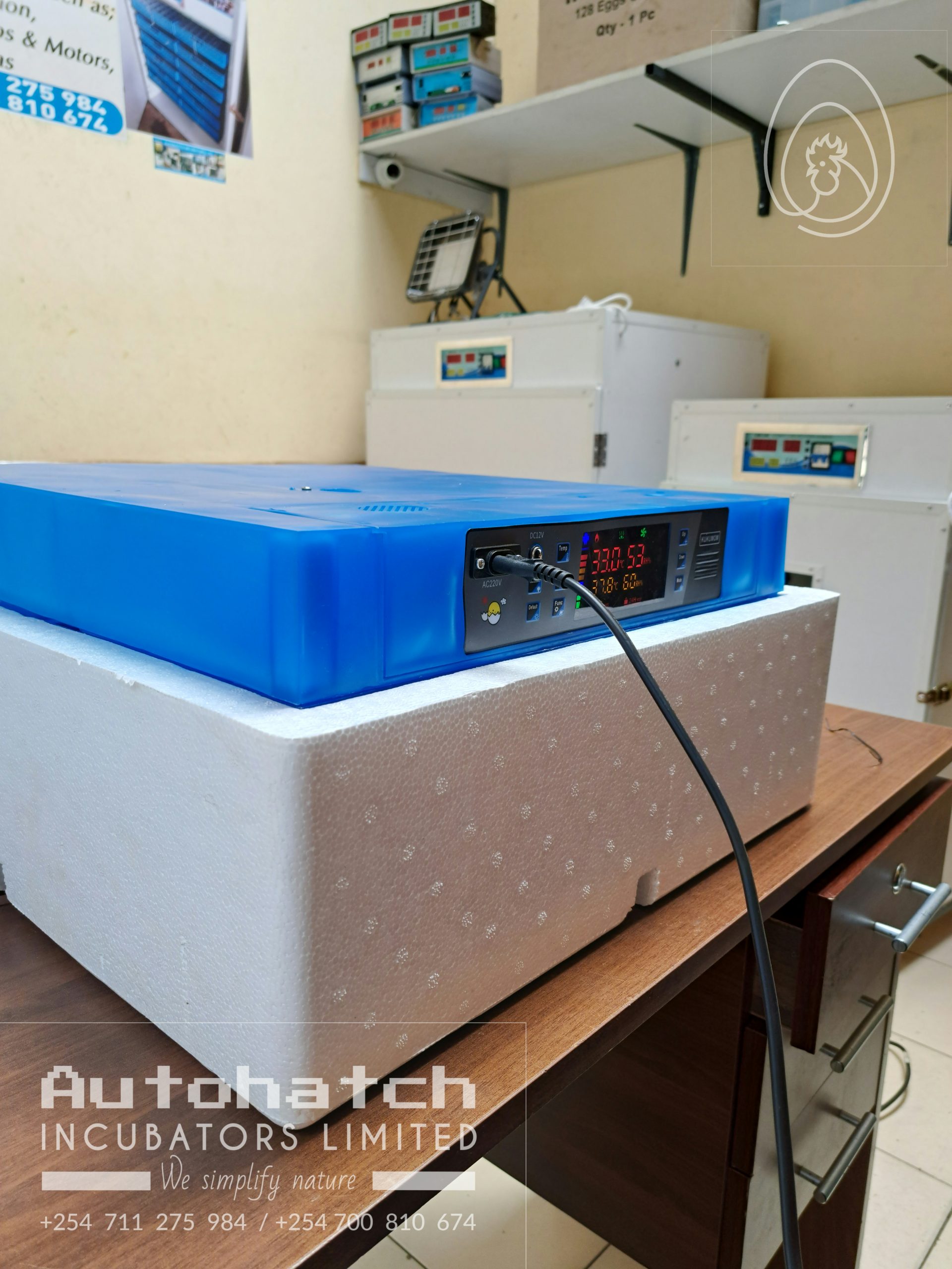 64 Egg Fully Automatic Solar/Electric Incubator and Hatcher AC/DC Full-Hatcher/Half-hatcher - Image 6