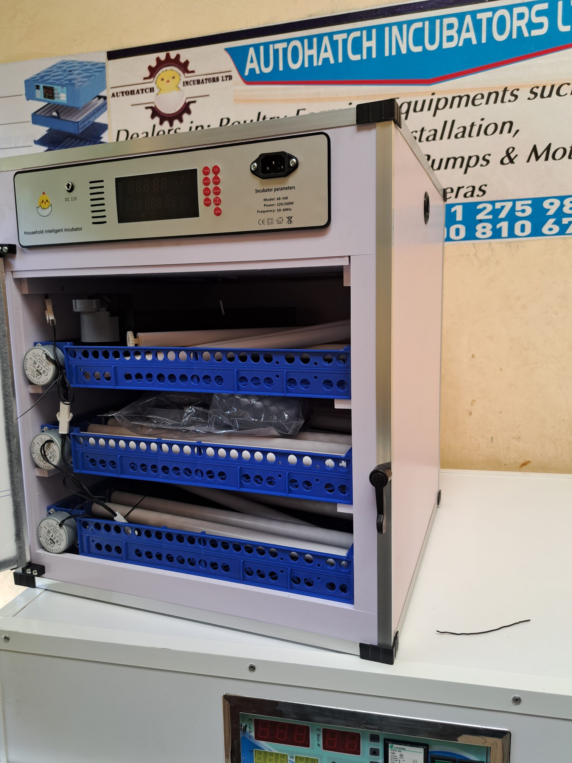 204 (New Upgraded) Egg Fully Automatic Solar/Electric Incubator and Hatcher AC/DC Full-Hatcher/Half-hatcher - Image 6