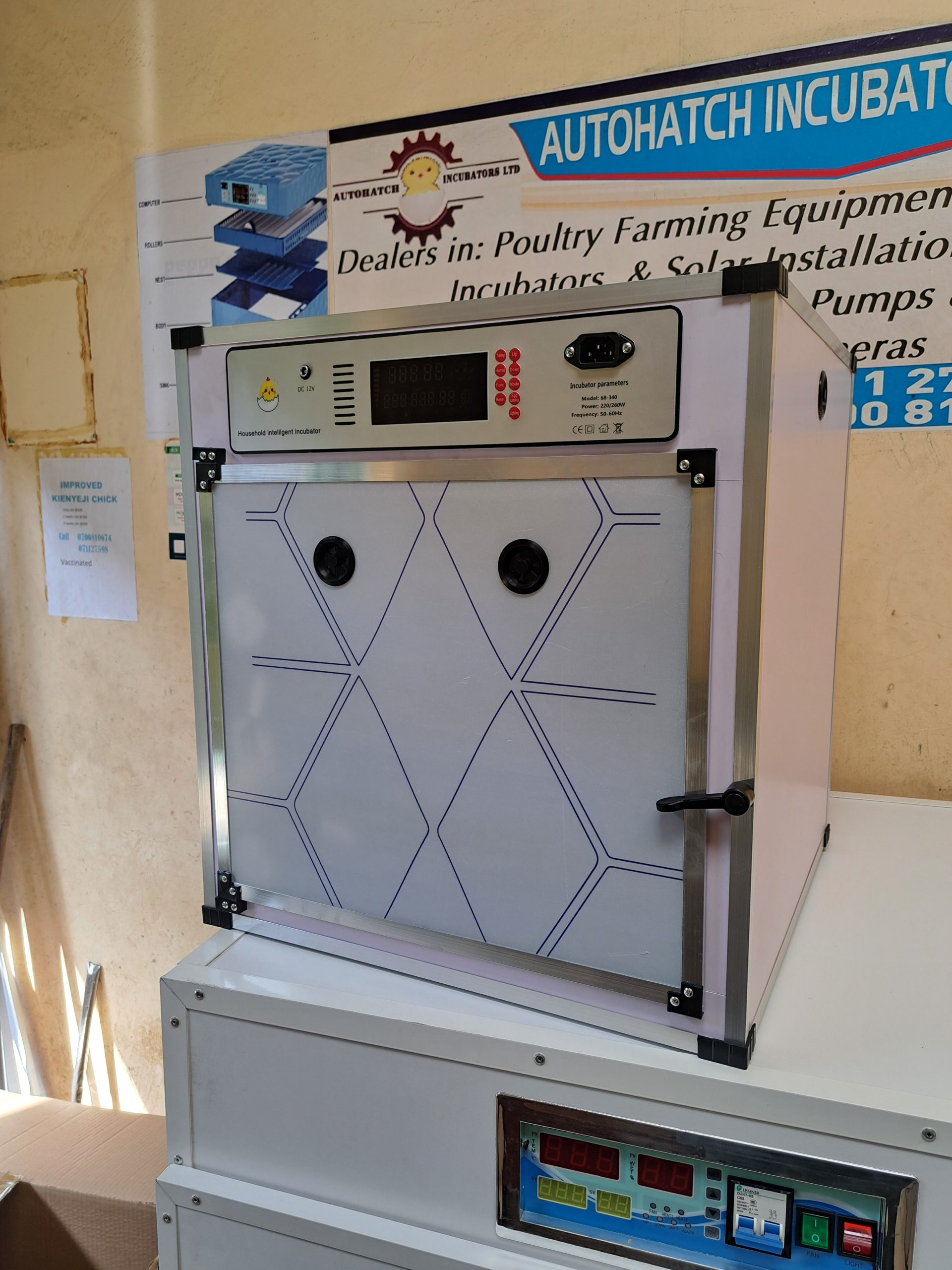 204 (New Upgraded) Egg Fully Automatic Solar/Electric Incubator and Hatcher AC/DC Full-Hatcher/Half-hatcher - Image 3