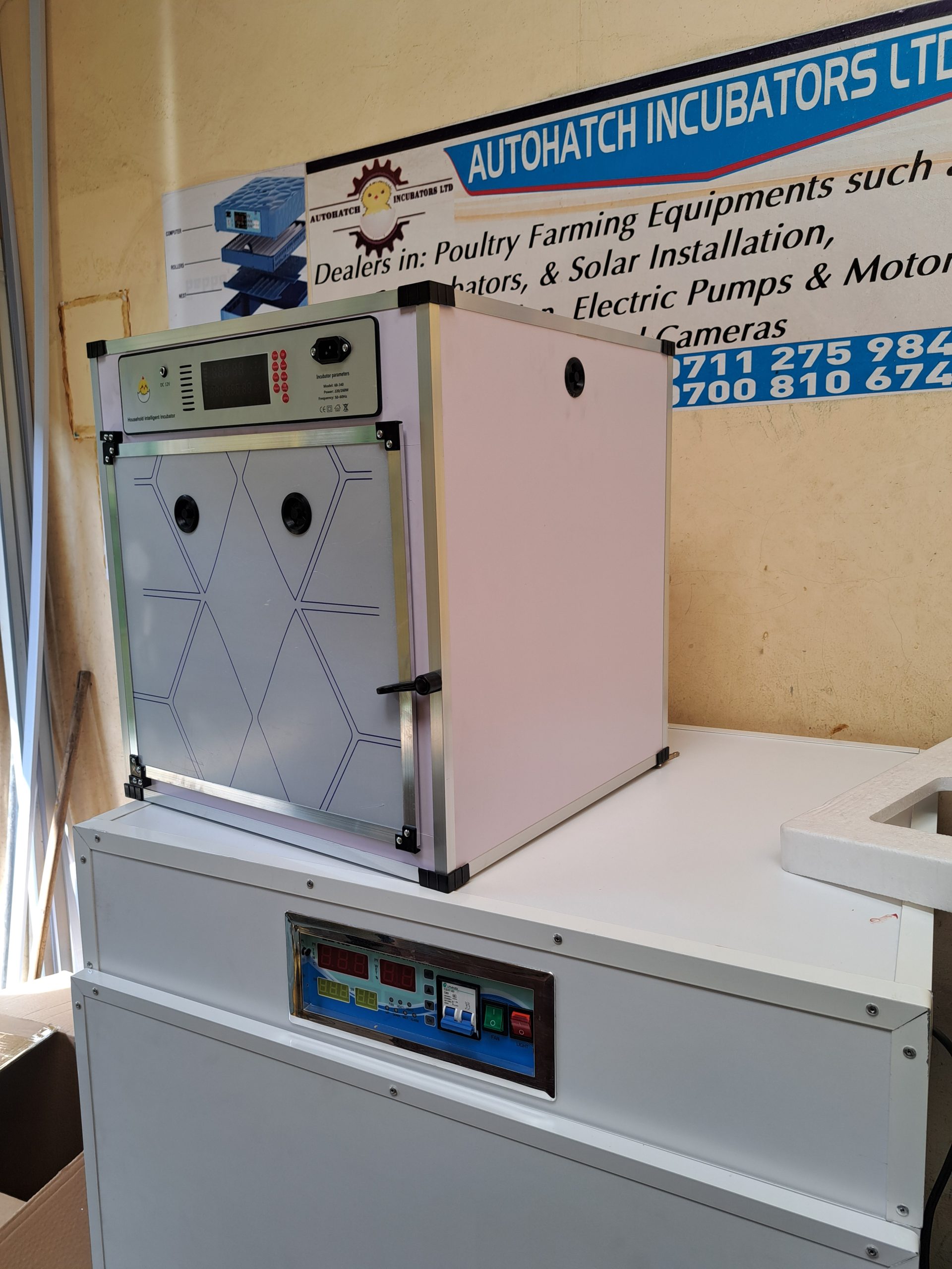 204 (New Upgraded) Egg Fully Automatic Solar/Electric Incubator and Hatcher AC/DC Full-Hatcher/Half-hatcher - Image 2