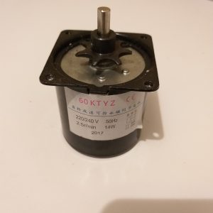 INCUBATOR SYNCHRONIZING MOTOR (60KTYZ) — EGG TURNING MOTOR 220–240V | 2.5 r/min | 14W | Automatic Egg Tilting Motor