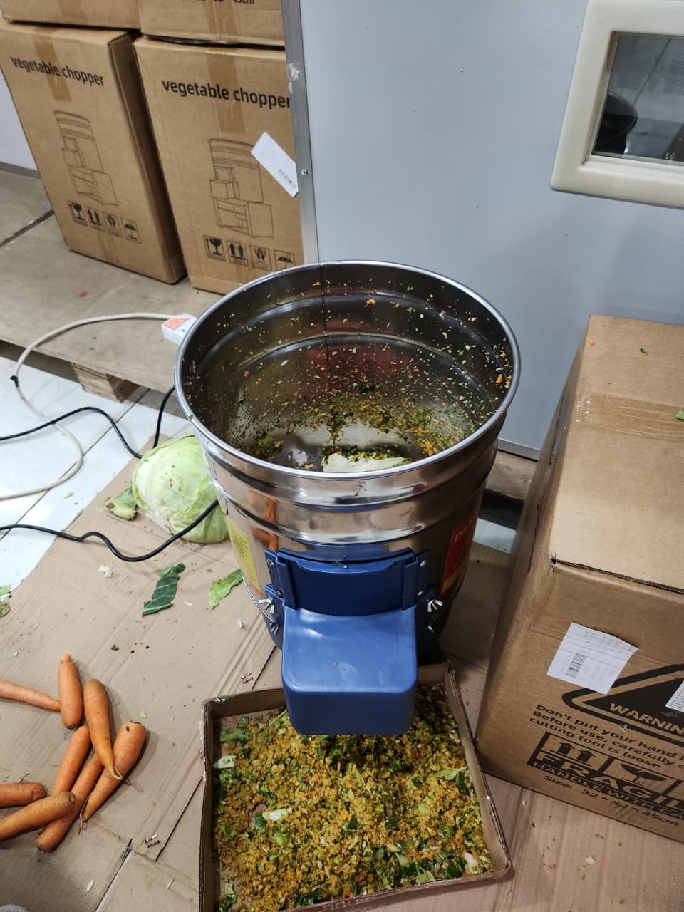 Stainless Steel Vegetable Shredder Feeding Chicken Grass Shredder Vegetable Feed Vegetable Shredder for Breeding - Image 5